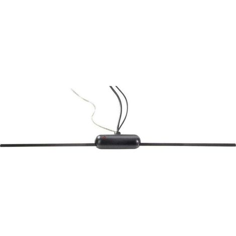 Universal car radio antenna with integrated amplifier – Model RF-5042648, FM/AM compatible, high gain, 3m cable