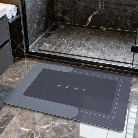 Tapis de bain super absorbant, antidérapant,séchage rapide, tapis de salle de bain, paillasson lavable en machine, grand tapis de salon (45150cm (1/5)