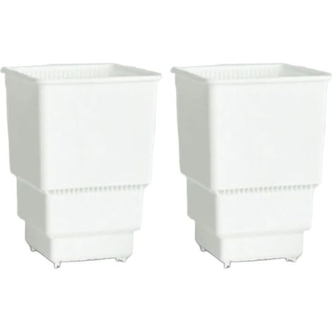 Pots carrés pour le contrôle des racines, en plastique respirant la taille aérée (1/5)