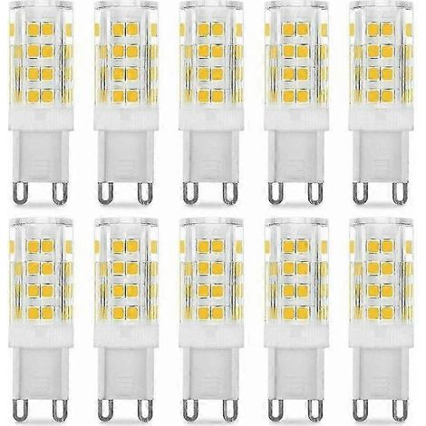 Lampadina LED G9 5W equivalente 40W, 3000K bianco caldo, 220-240V angolo a fascio: 360°, lotto di 10, dolaso (1/5)