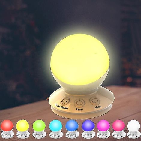 Veilleuse LED pour enfants, lampe de chevet USB, intensité réglable, aide au sommeil, 5 modes. (1/4)