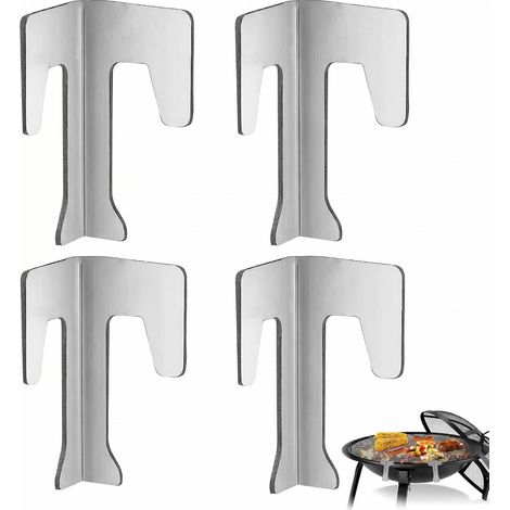 Lot 4 Entretoises Acier Inoxydable pour Plaque Brasero et Barbecue Sphérique (1/5)