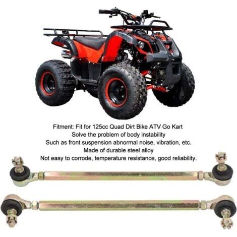 NALOOKAMIC 2Pcs 250mm Biellette de direction à rotule 10mm en alliage d\\'acier (1/3)