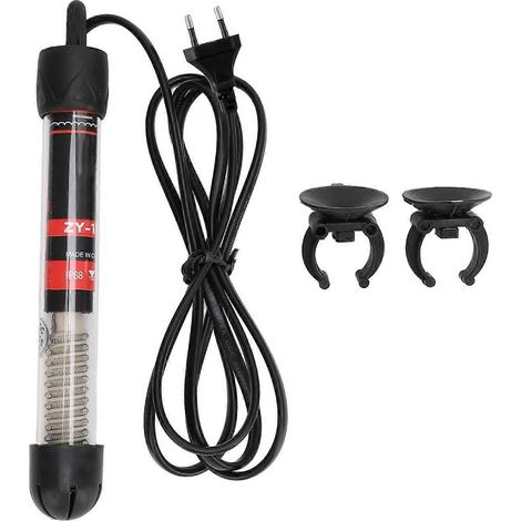 Chauffage submersible pour aquarium, température constante automatique, verre réglable, avec 2 éléments. (1/4)