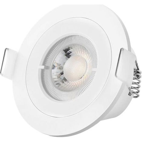lot de 6 Spot LED Encastrable Extra Plat IP65 étanche OREiN 4.5W Spots de Plafond Spots Encastrés LED Blanc Chaud 3000K éclairage Encastrés pour salle de bain, salon, couloir, bureau, blanc (1/5)