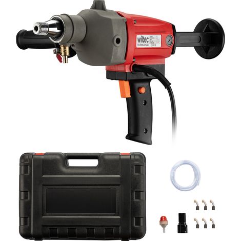 Wiltec Carotteuse jusqu'à 110 mm Carotteuse à eau 2080 W 1700 tr/min avec mallette de transport et accessoires