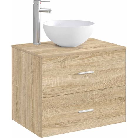 vidaXL Bathroom Wash Basin Chrome 35.5 x 35.5 x 14.5 cm Metal (1/4)