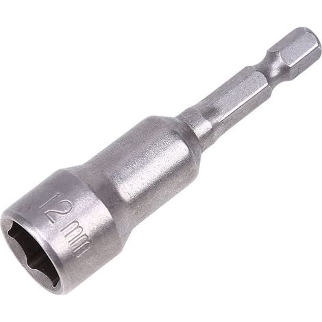ensemble de douilles magnétiques de 65 mm de long pour écrous de 6,35 mm de long, tige hexagonale à changement rapide, adaptateur de mandrin à changement rapide 19mm (1/5)