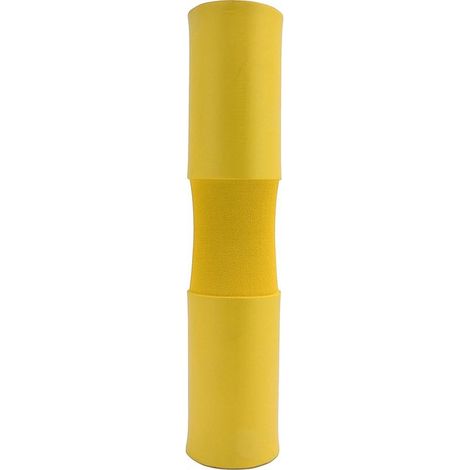Coussin de protection pour le cou et les épaules, mousse NBR antidérapante, aspect mat, absorbant la sueur, coussin de barre de levage de poids, haltère Squat jaune (1/5)