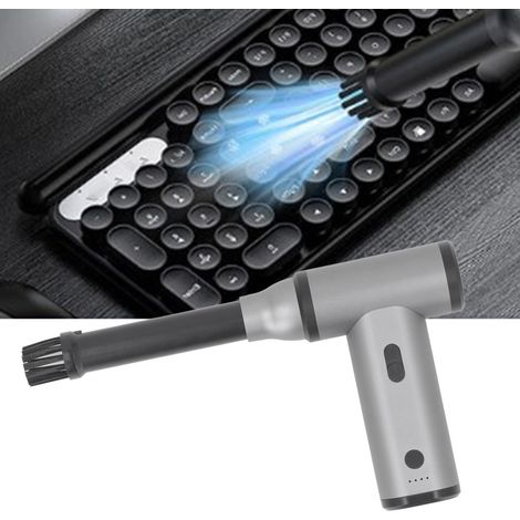 Ventosa eléctrica de alto rendimiento (110.000 rpm), inalámbrica, recargable, conexión USB-C, para ordenadores, teclados, coches, hogar y mascotas, incluye 5 accesorios, batería de 4000 mAh, carcasa d (1/5)