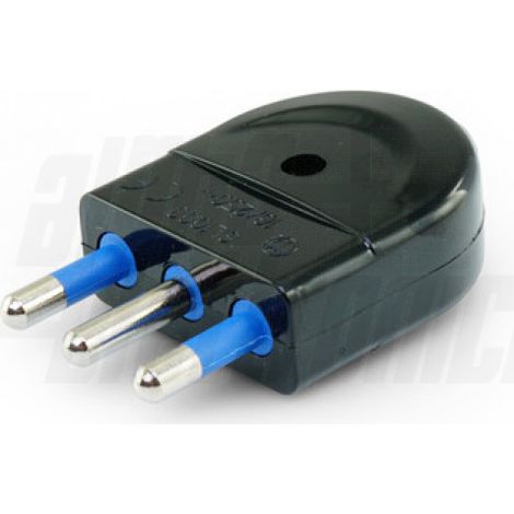 Spina Di Connessione 3 Poli 16A Nera