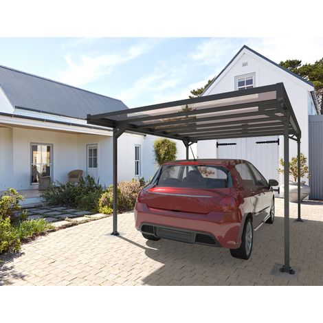 Terrando Carport Mistral Carport aus Metall in Grau, Unterstand Überdachung Grau (1/5)