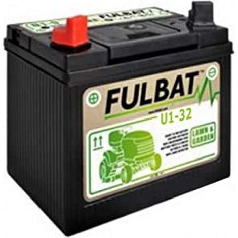 GreenCutter AG 0200248 Fulbat, Batteria per Trattorino al Gel, Sigillata, Pre-Attivata, 12V 32Ah, Polo Positivo Sinistra