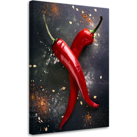 Tableau déco Poivrons Alimentation Cuisine 70x100 (1/5)