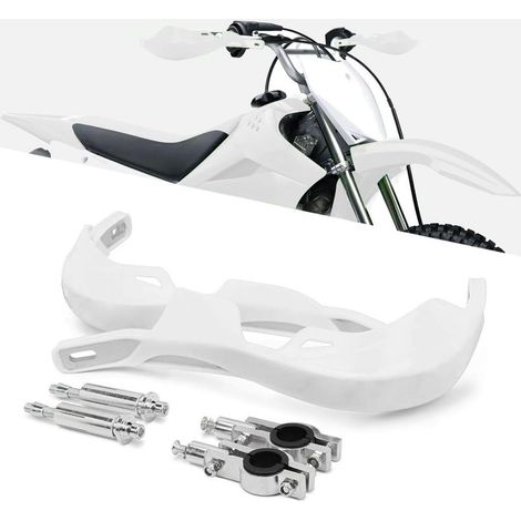 Protectores de manos para motocicleta, de 22 mm a 28 mm, para manillar de motocicleta Ron ATV Pit Bike Off-Road Motocross Enduro MX - Blanco (1/5)