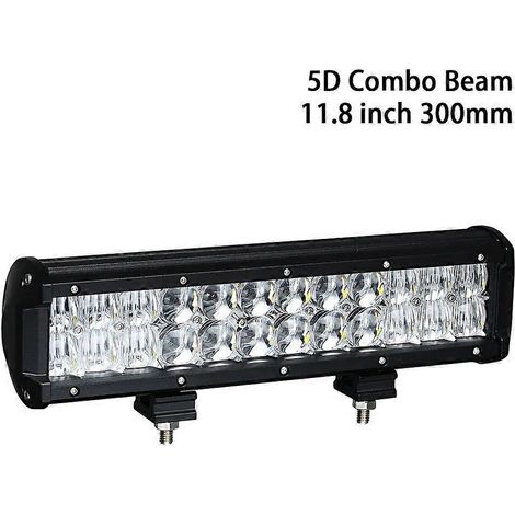 Projecteur de travail LED 4D 7 pouces 30 W avec puces LED Cree pour camions tout-terrain, faisceau combiné spot/flood, 4x4, quad, SUV, 12 V/24 V, 1 pièce, 120 W (1/5)