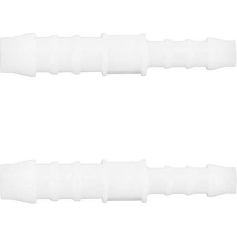 2x gerader I-förmiger Schlauchanschluss, 8 mm + 6 mm Durchmesser, Reduzieradapter, Kraftstoffschlauch für Rasenmäher, Traktor, Auto, Roller (1/2)