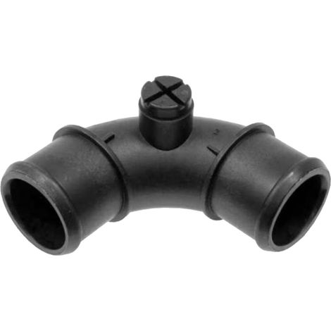 Raccord en T pour tuyau de distribution de liquide de refroidissement de radiateur Mini Cooper 2002-2008 avec vis de purge (2 voies) (1/5)