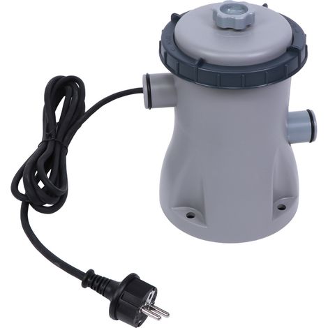 Système électrique de purification d'eau pour piscine avec pompe de filtration et circulation, en plastique, prise standard européenne, 220-240V. (1/5)