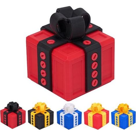 Coffret cadeau agaçant avec vis - puzzle détachable - blague surprise - cadeau de Noël drôle - porte-cartes hilarant - boîte fantaisie (1/5)