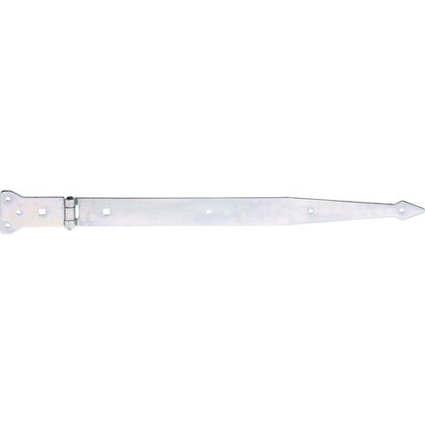 Penture charnière avec goupille rivetée électro-galvanisé passivé à couche épaisse penture 500 x 45 mm charnière 101 x 63 mm kit de 10