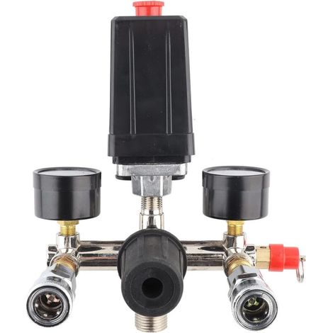 Mounting bracket for pressure compressor - Air compressor parts - Pressure regulator - Pressure reducing valve for pneumatic hose for pressure control (1/5)