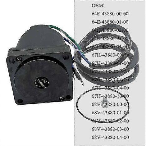 Moteur de trim/relevage électrique unique 64E-43880-00 68V-43880-00 pour moteurs hors-bord Yamaha 115-130-150-175-200-225 CV 12 volts 64E-43880-01 68V-43880-02 (1/4)