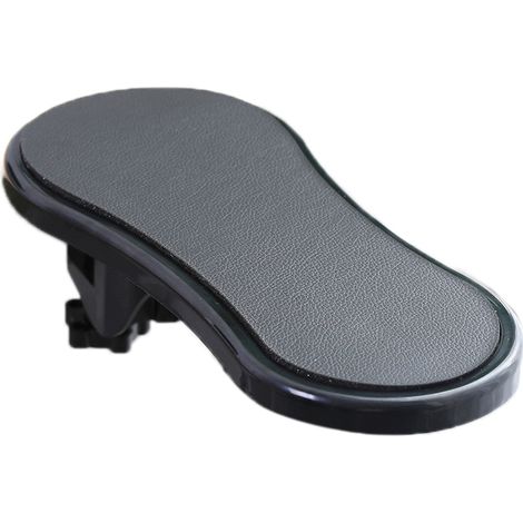 Support d'avant-bras ergonomique pivotant anti-dérapant pour bureau, confortable, noir, idéal pour bureau à domicile. (1/5)