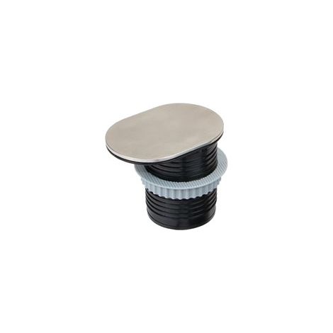 Multipresa Torretta Vertikal Flat 60 con 1 presa e con 1 usb, da incasso, con coperchio, Acciaio e Plastica, inox 5048065 EMUCA (1/5)