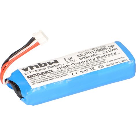 vhbw Akku kompatibel mit JBL Charge 2 Plus Charge 2+ Lautsprecher Boxen Speaker (6000 mAh, 3,7 V, Li-Polymer) (1/5)
