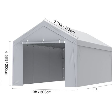 Housse de remplacement pour carport, imperméable et résistant, protégé contre les UV (1/5)