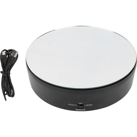 1 Plateau tournant électrique,360 degrés,charge 10 kg,câble 2 m,étanche,affichage produit