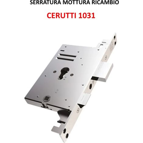 SERRATURA MOTTURA 89B750W00T A CILINDRO EUROPEO CON TRAPPOLA RICAMBIO CERUTTI 1031 (1/2)