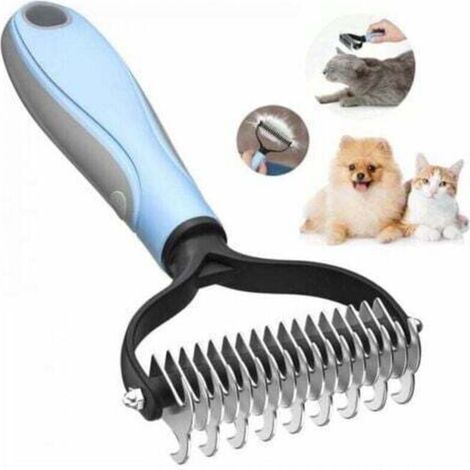 [NEVER USED] Professional dog brush - long bristle brush for dogs and cats, anti-matting pet brush, removes undercoat from dogs and cats, removes tangled knots of fur