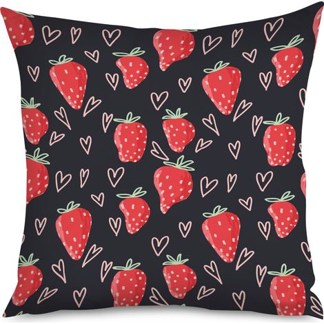Housse de Housse Coussin Motif Fraises Chic (1/5)