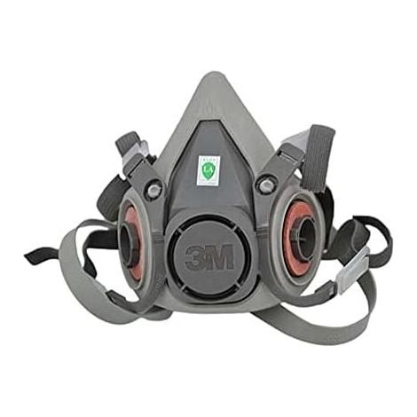 3M XA007702658 6200M Reusable Half Mask, Size M, Grey, with 5935PRO2 Particulate Filter - Fine Dust Filter with Protection Level P3 MUMU