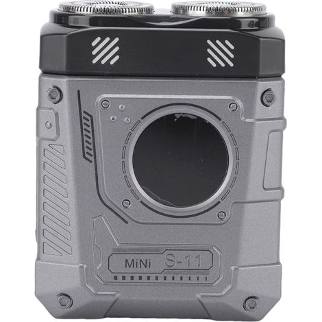 Mini tondeuse électrique à perles, batterie 400 mAh, compacte, portable et sans fil, idéale pour les voyages (gris). (1/5)
