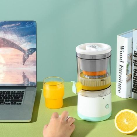 Mini presse-agrumes électrique portable sans fil, machine à jus domestique multifonctionnelle, aste par USB, 45W, Ju479, tasse (1/4)