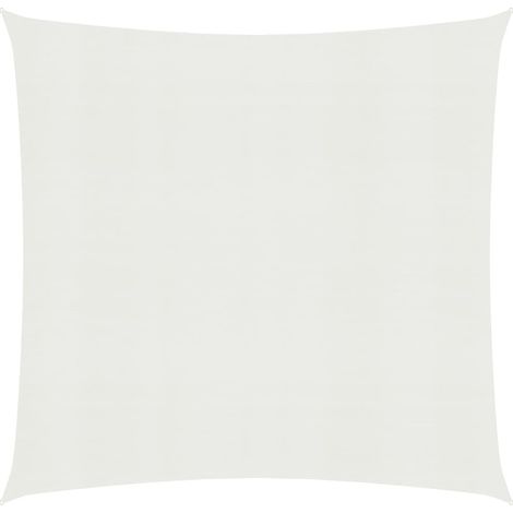 Vela ombreggiante/ombrellone 160 g/m² 3 x 3 m HDPE bianco 020009014