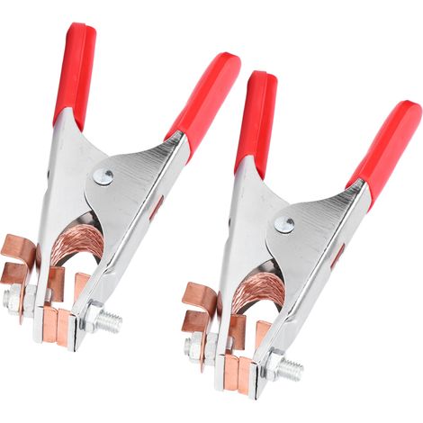Kit de 2 pinces de masse pour soudage 300 A, outil de fixation et de serrage ferme (1/5)