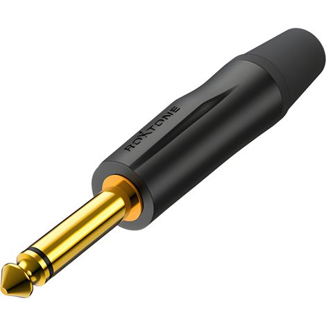Connettore jack mono da 6,3 mm Roxtone PJ2X-BG. (1/3)