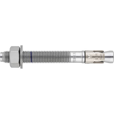 Goujon d'ancrage mâle charges lourdes pour béton fissuré et non fissuré - Bague inoxydable M8 x 115 Ø8 - Boite de 100