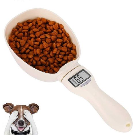 Cuillère doseuse pour aliments pour animaux, 250 ml - Doseur numérique avec affichage LED et 4 unités de mesure précises pour chiens et chats - Balance de cuisine pour animaux-AquaForge (1/5)