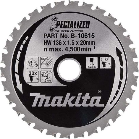 Lama di Sega Circolare MAKITA B-69303 Carburo Metallo Ø136mm