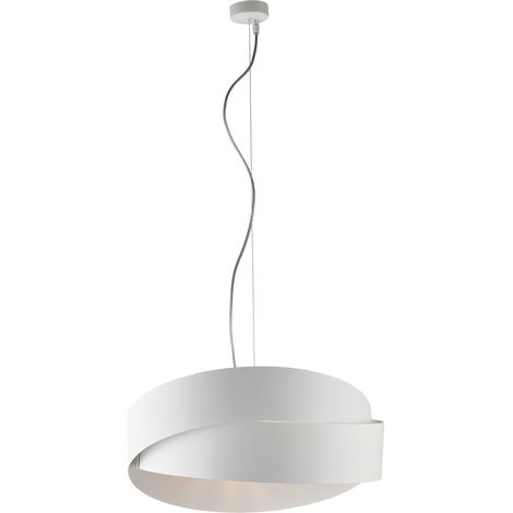 Sospensione Moderna Astro 2 Luci Ferro Laccato Bianco (1/3)