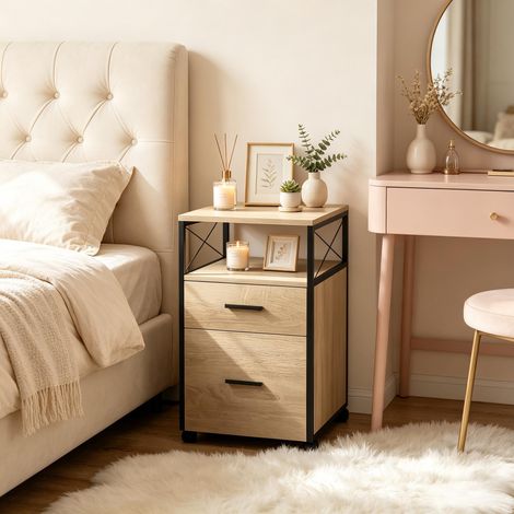 Classeur suspendu avec roulettes, armoire de rangement bureau – compatible avec faucille de bureau (modèle unique) (1/4)