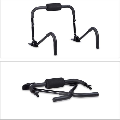Rullo addominale ergonomico fitness allenamento efficace a casa 30 x 15 x 15 cm in plastica nera 130003478