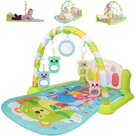 Tapis d'éveil musical pour tout-petits, tapis de gymnastique, tapis de piano pour bébé