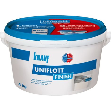 Knauf Uniflott Finish - 4 kg Feinspachtelmasse Fertigspachtel Fugenspachtel (1/2)