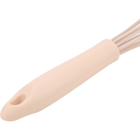 Mini-Silikon-Handrührgerät zum Eierquirlen, Rühren, Mixen, Küchenutensil, rosa [Eierquirl] + [Küchenwerkzeuge] + [MX-S01] + [Rosa 300 mm] (1/5)